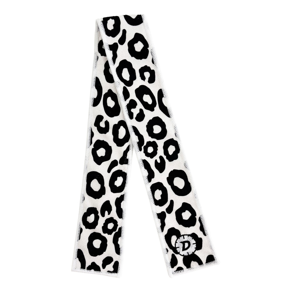 White Leopard Print Towel