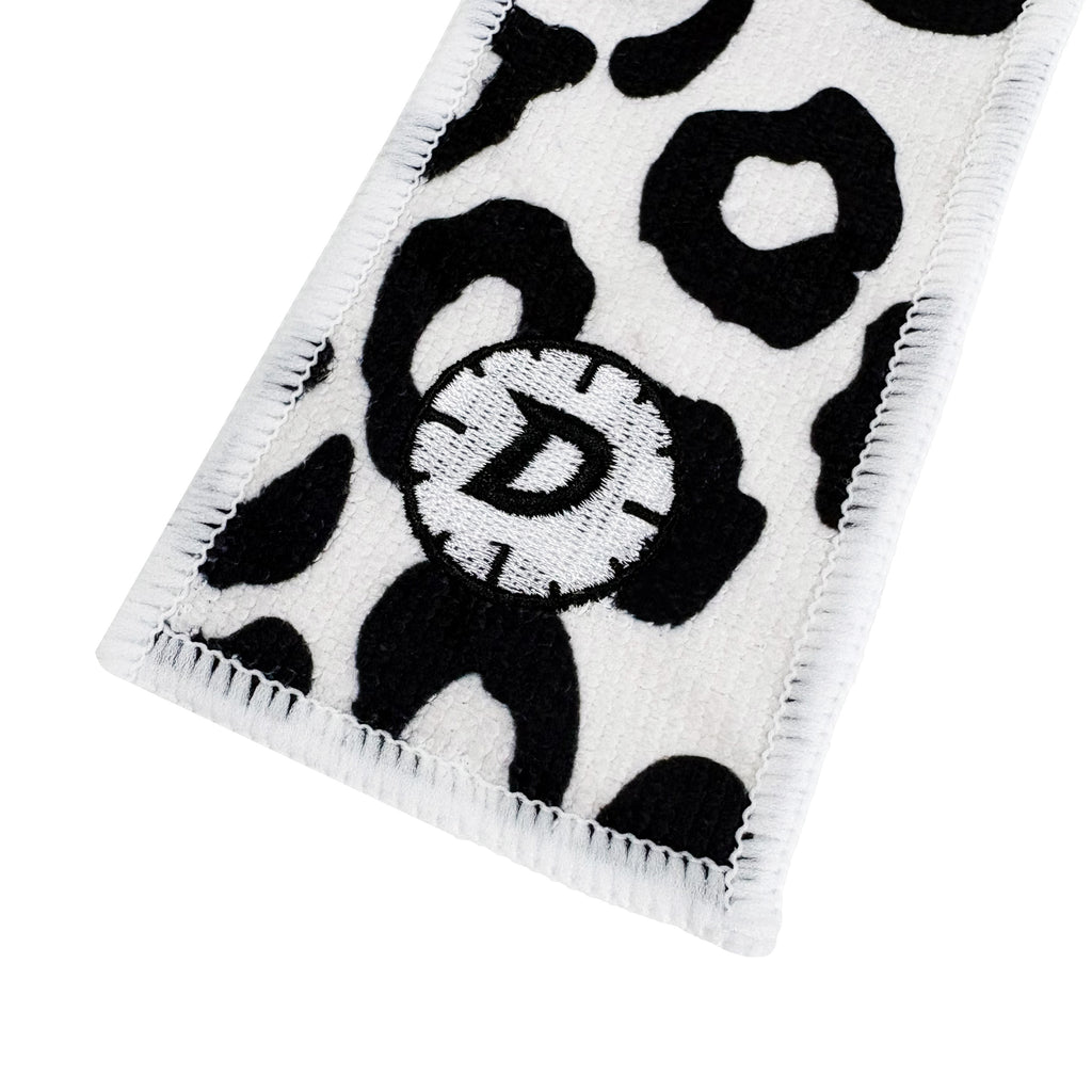 White Leopard Print Towel
