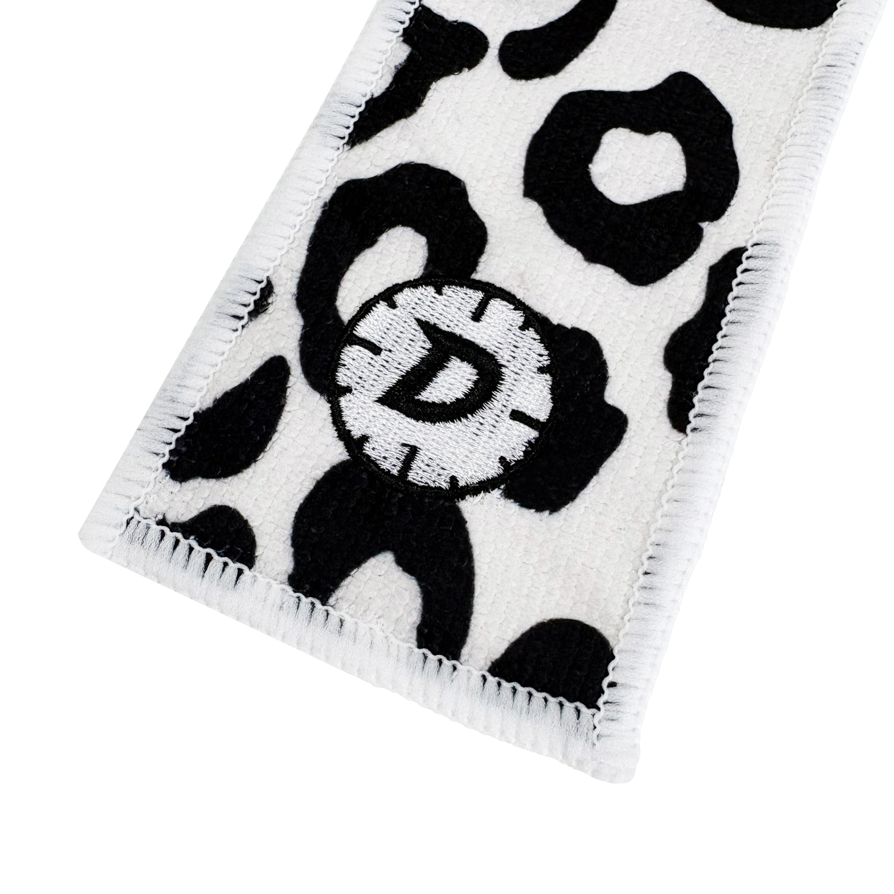 White Leopard Print Towel